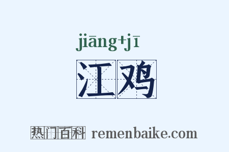 江鸡是什么意思的图片
